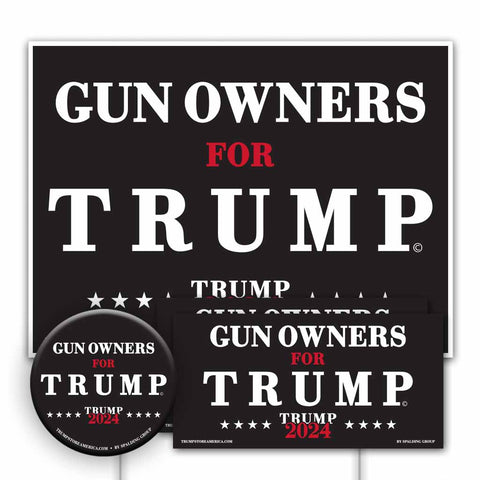 Yard Sign Kit - Gun Owners for Trump 2024