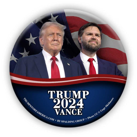 Trump Vance 2024 Photo Button