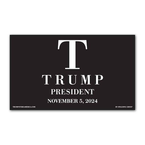 T Trump President Vinyl 5' x 3' Banner