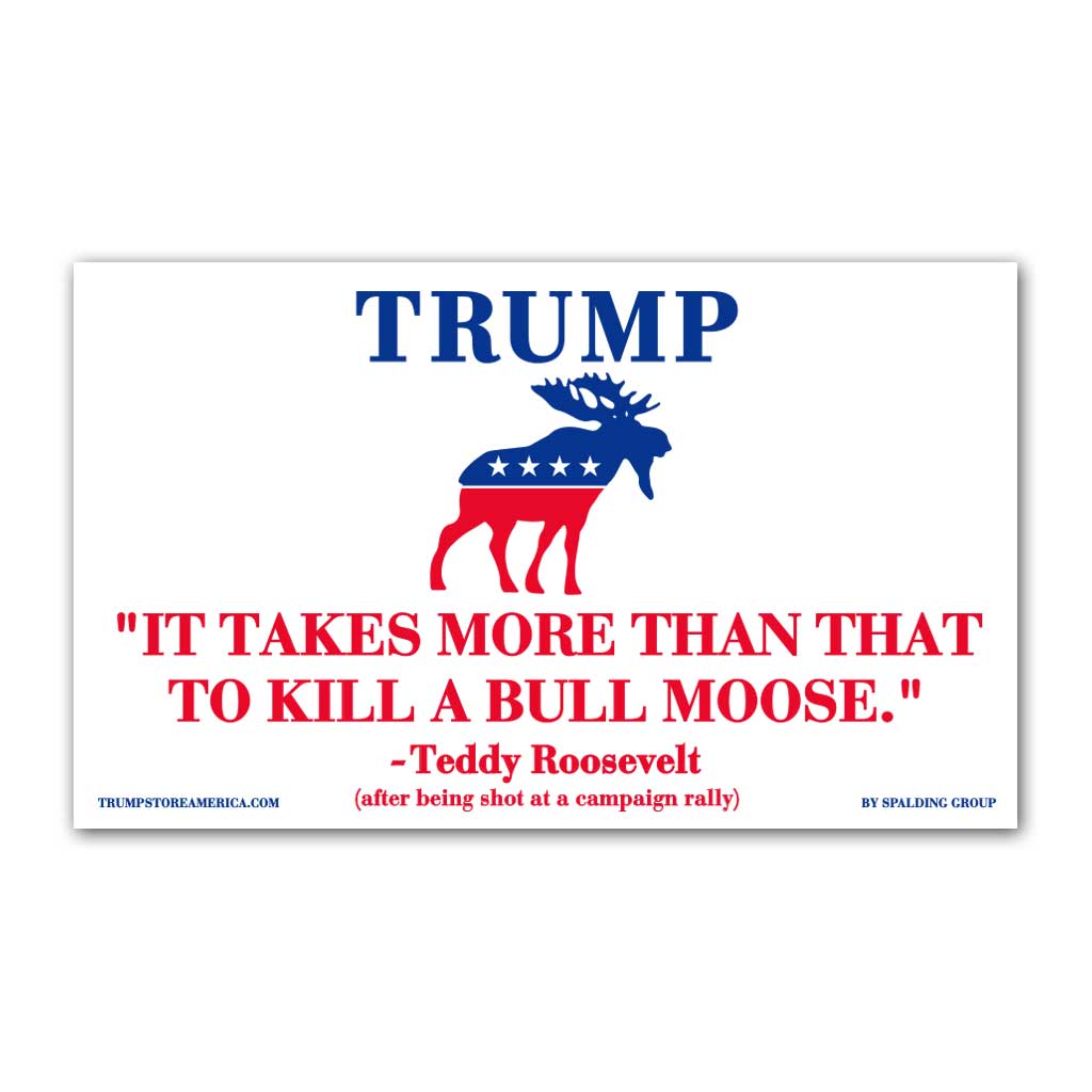 Trump Bull Moose Vinyl 5' x 3' Banner