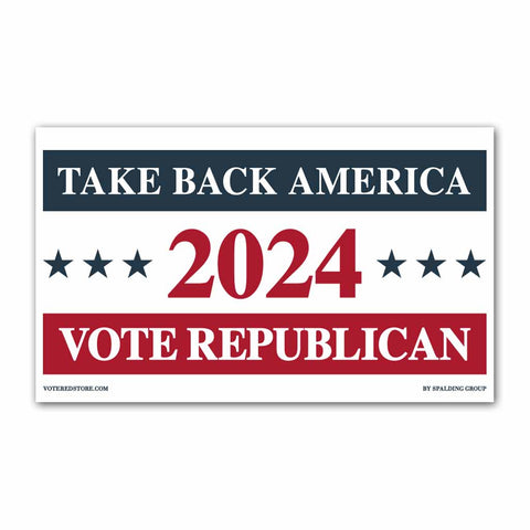 Vote Republican 2024 Vinyl 5' x 3' Banner