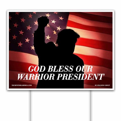 Warrior President Yard Sign