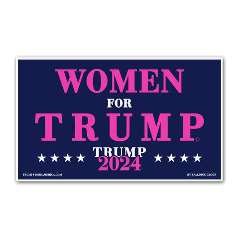 Women for Trump 2024 Vinyl 5' x 3' Banner