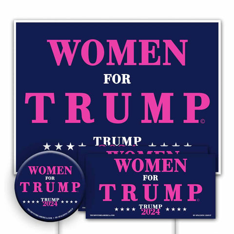 Yard Sign Kit - Women for Trump 2024